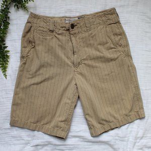 American Eagle Pinstripe Khaki Shorts
